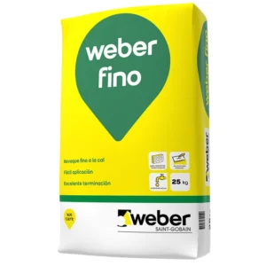 WEBER REVOQUE FINO INTERIOR 25KG